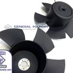 Green sand cast impeller parts